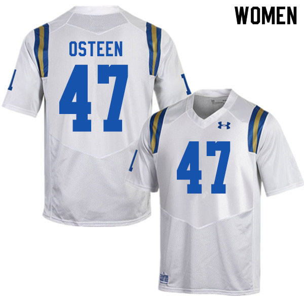 Women #47 Erich Osteen UCLA Bruins College Football Jerseys Sale-White - Click Image to Close